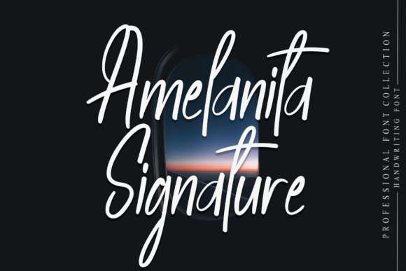 Amelanita Signature: A Delicate Handwritten Font for Editorial Design