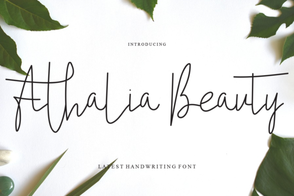 Athalia Beauty: A Delicate Script Font for Editors