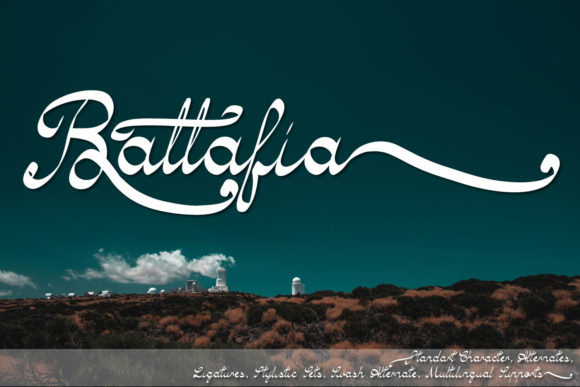 Battafia: A Handwritten Font for Editorial Elegance