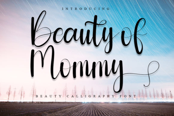 Beauty of Mommy: A Delicate Script Font for Makers
