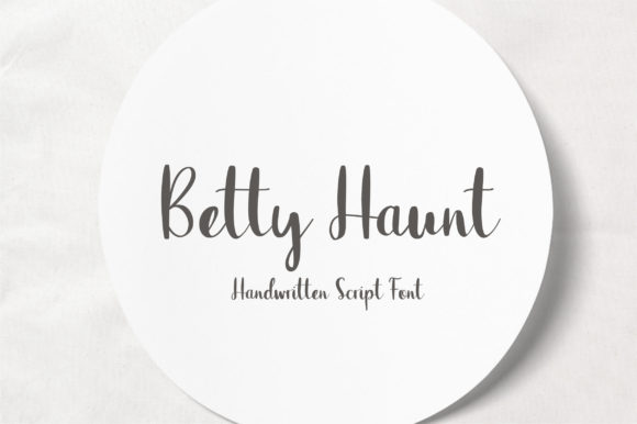 Betty Haunt: A Friendly Handwritten Font for Web Design