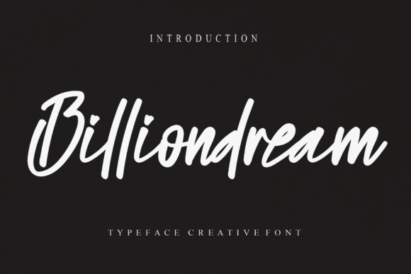 Billiondream: A Bold Handwritten Typeface for Editorial Impact