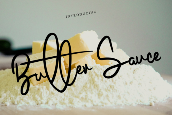 Butter Sauce: A Delicate Handwritten Font for Romantic Branding