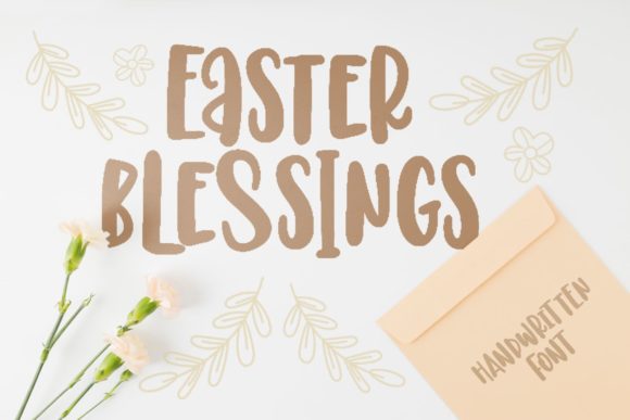 Easter Blessings: A Joyful Display Font for Editorial Design