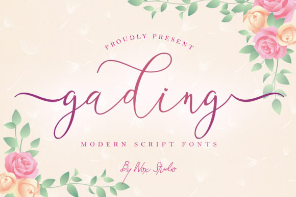Gading: A Whimsical Script Font for Branding