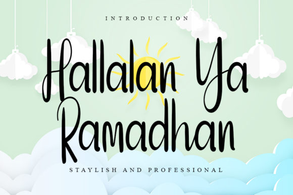Hallalan Ya Ramadhan: A Graceful Script Font for Crafters