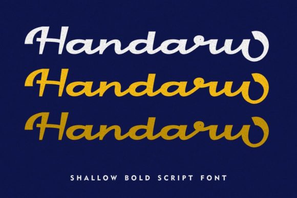 Handaru Font: Bold Script for Web Design