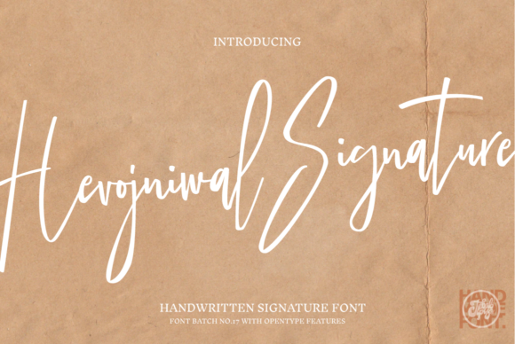 Hevojniwal Signature: A Modern Script Font for Marketers