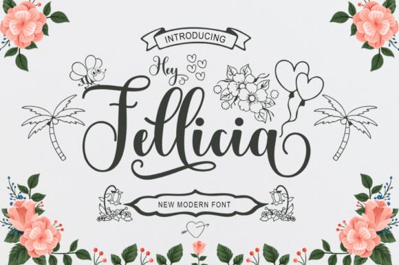 Hey Fellicia: A Whimsical Script Font for Web Design
