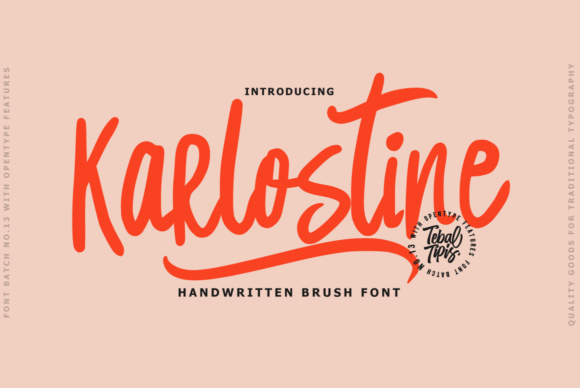 Karlostine: A Handwritten Font for Authentic Branding