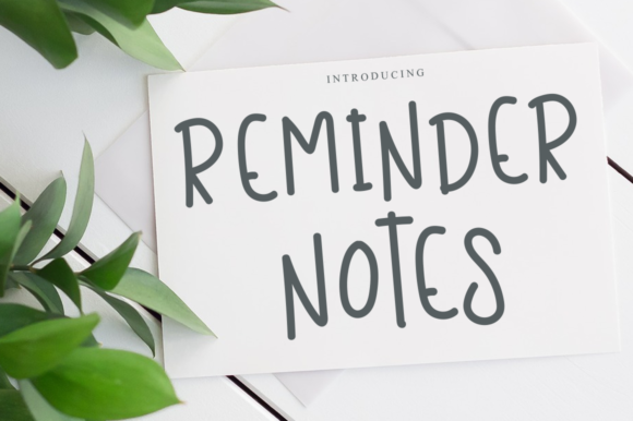 Reminder Notes: A Whimsical Handwritten Typeface for Brands