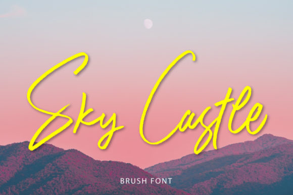Sky Castle: A Handwritten Display Font for Campaigns