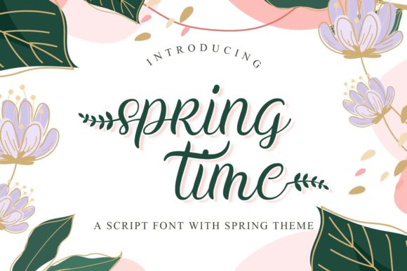 Spring Time: A Handwritten Font for Web Design
