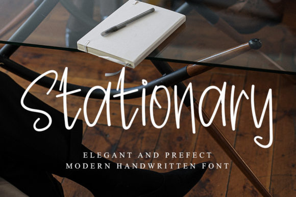 Stationary Font: A Handwritten Typeface for Branding
